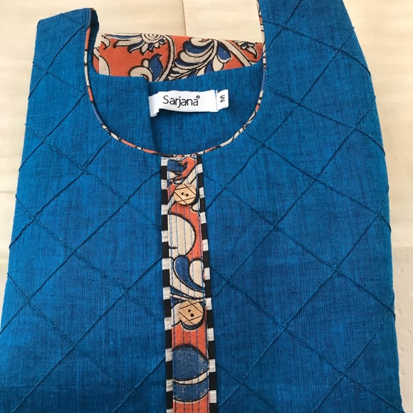 Blue Kalamkari Salwar Suit For Sale - Picture 5 of 5